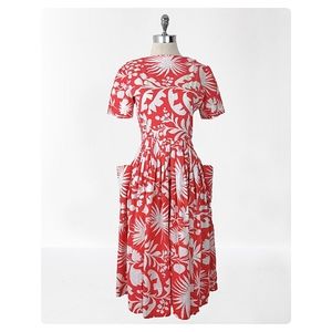 vintage 50's floral dress
